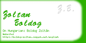 zoltan boldog business card